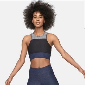 Outdoor Voices Tri-tone Slashback Crop